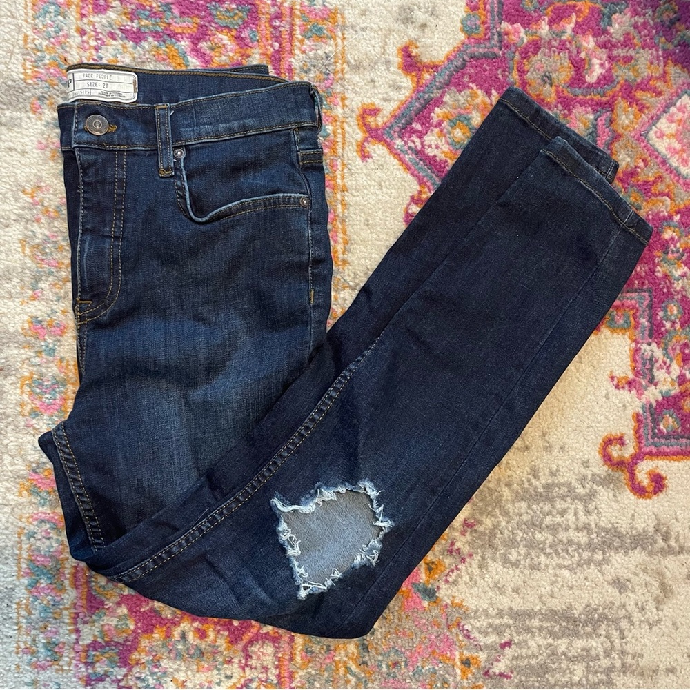 Free People Destroyed Skinny Jeans